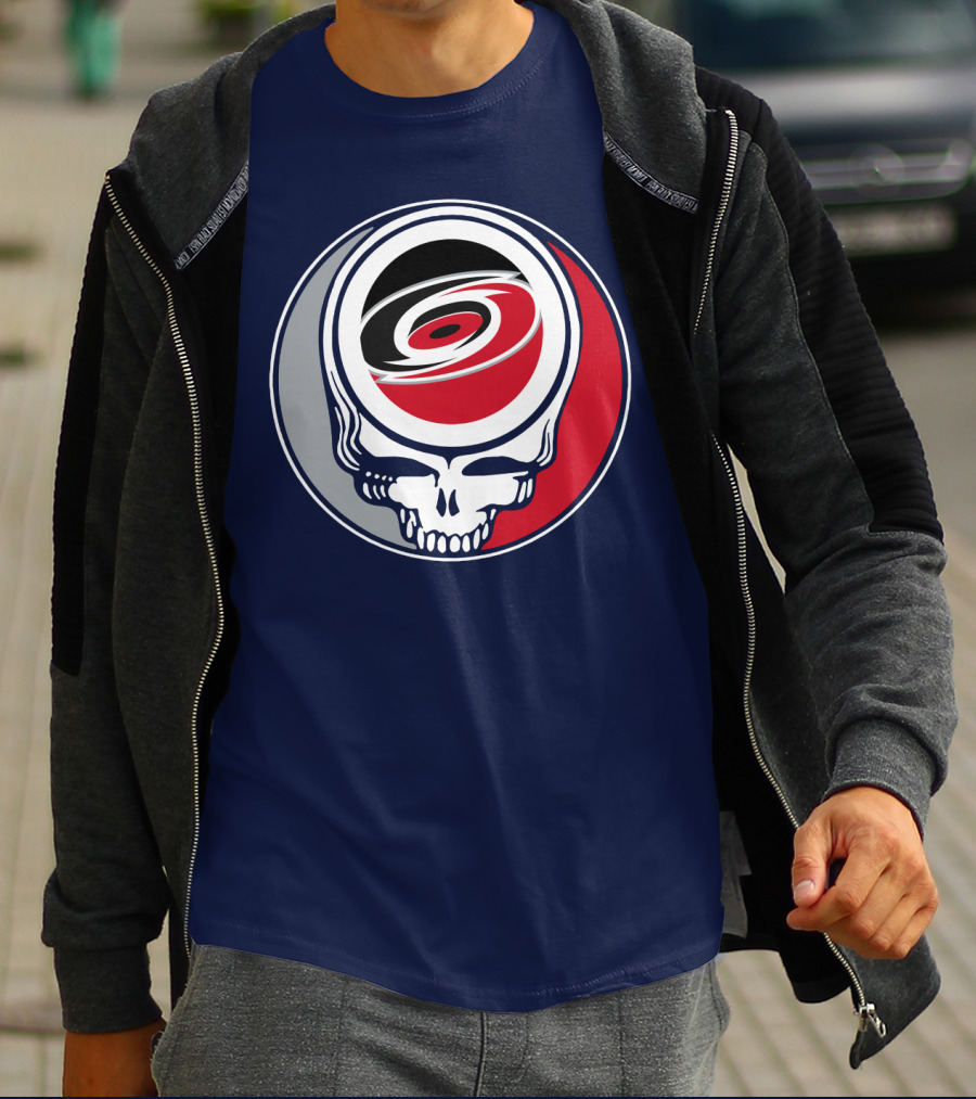 Carolina Hurricanes Grateful Dead Skull T-Shirt