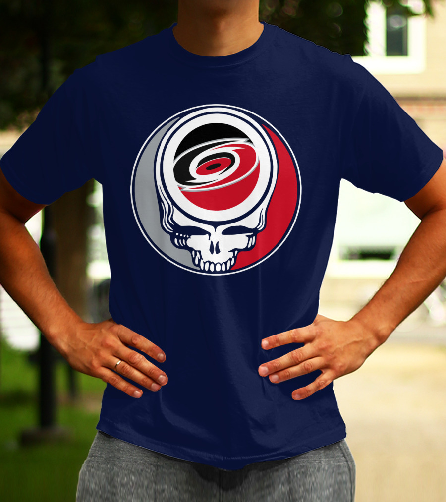 Carolina Hurricanes Grateful Dead Skull T-Shirt