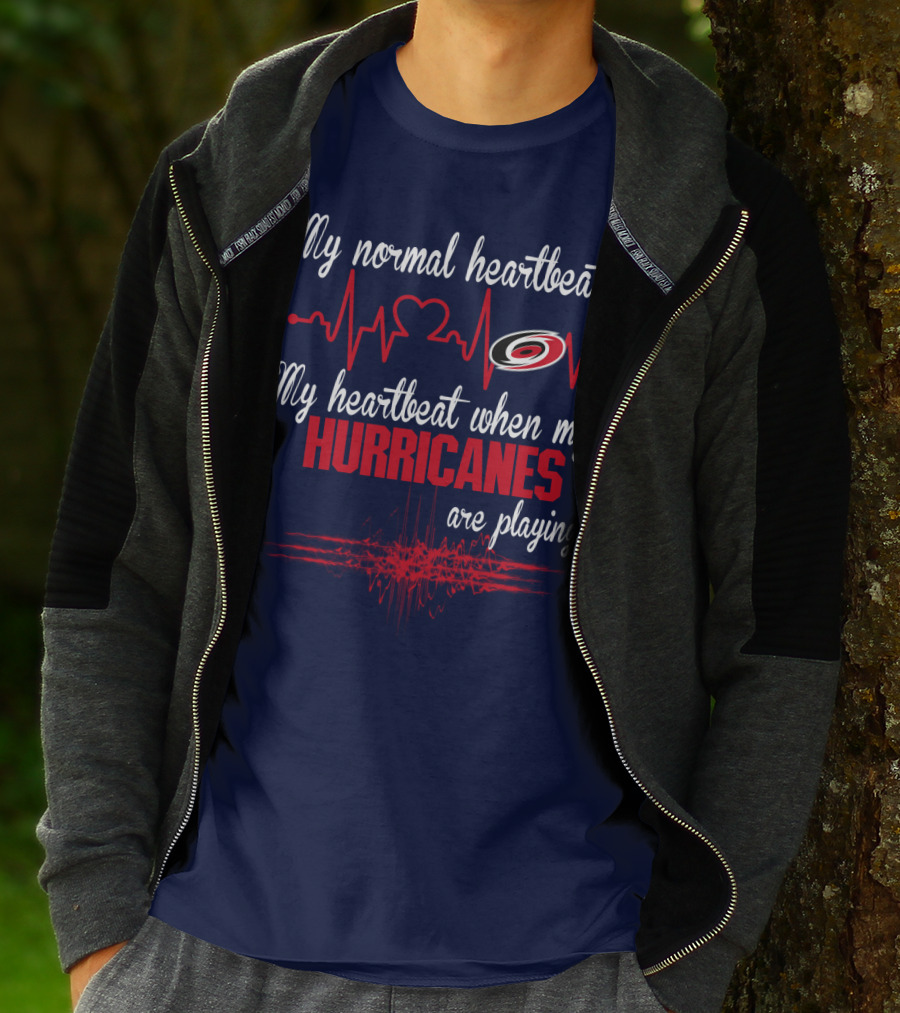 My Heartbeat When My Carolina Hurricanes Are Playing T-Shirt