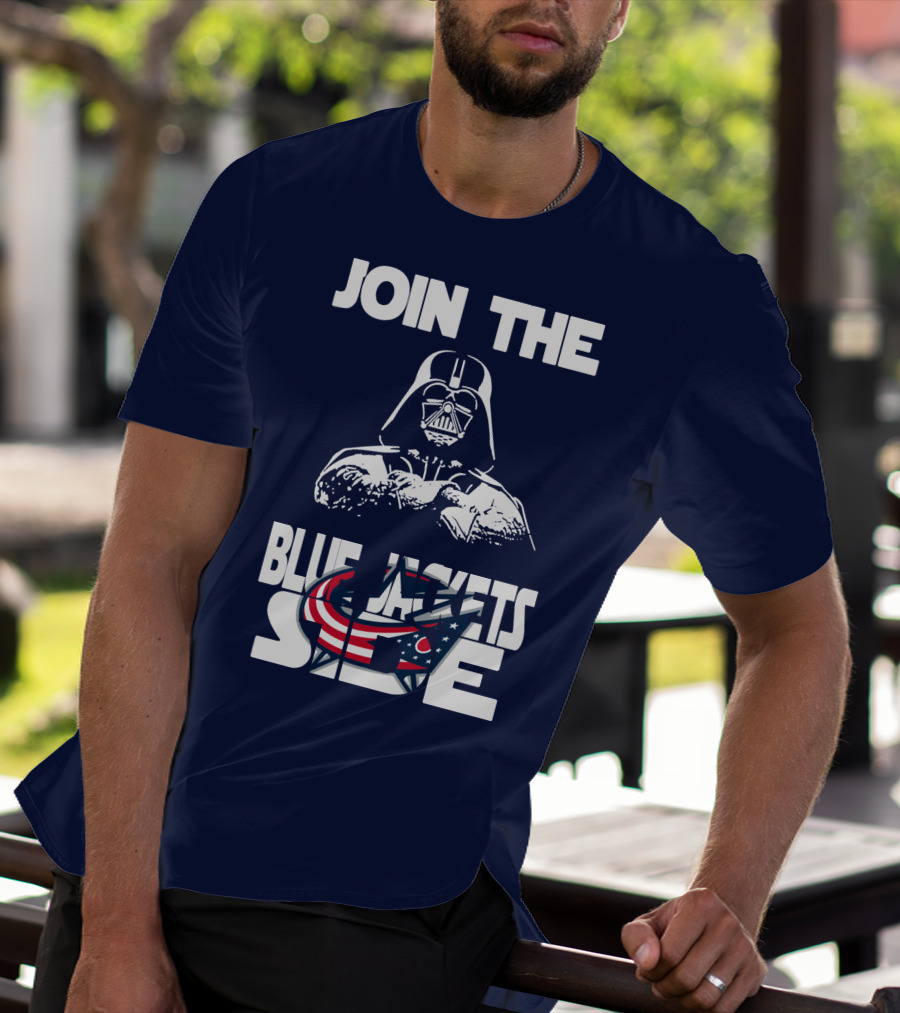 Join The Blue Jackets Side T-Shirt