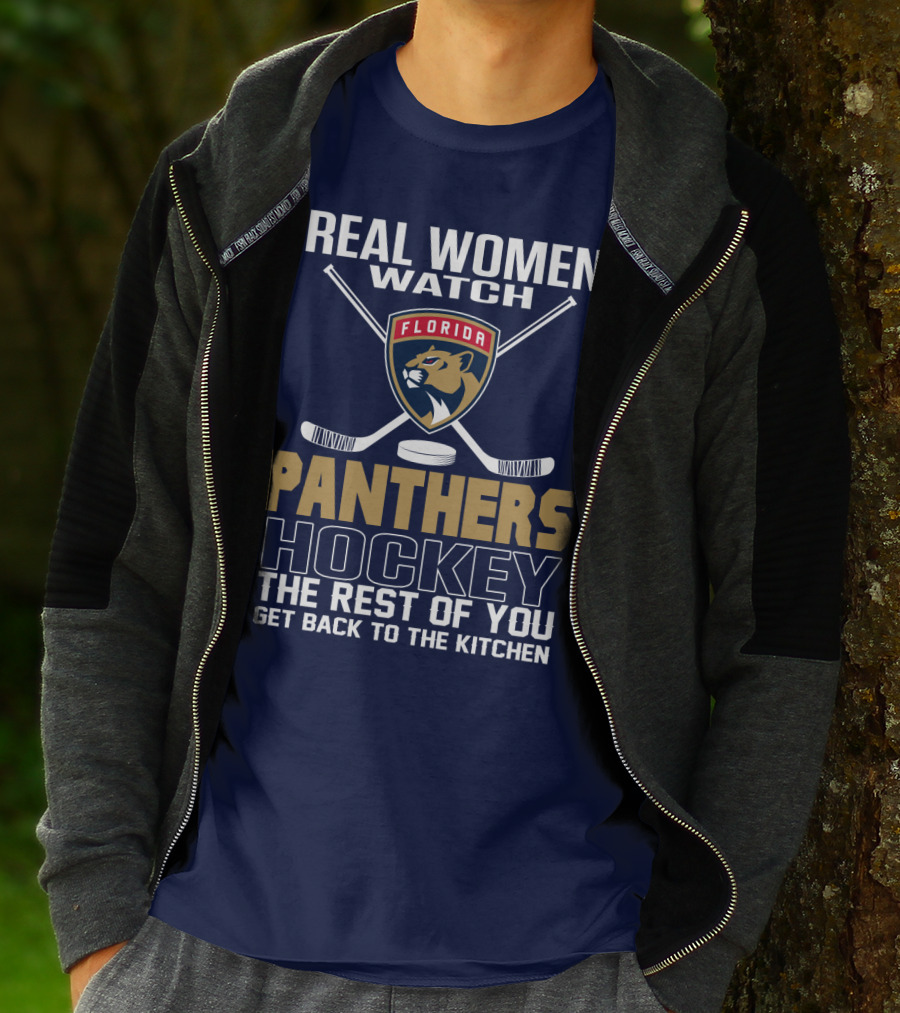 Real Women Watch Florida Panthers Hockey T-Shirt