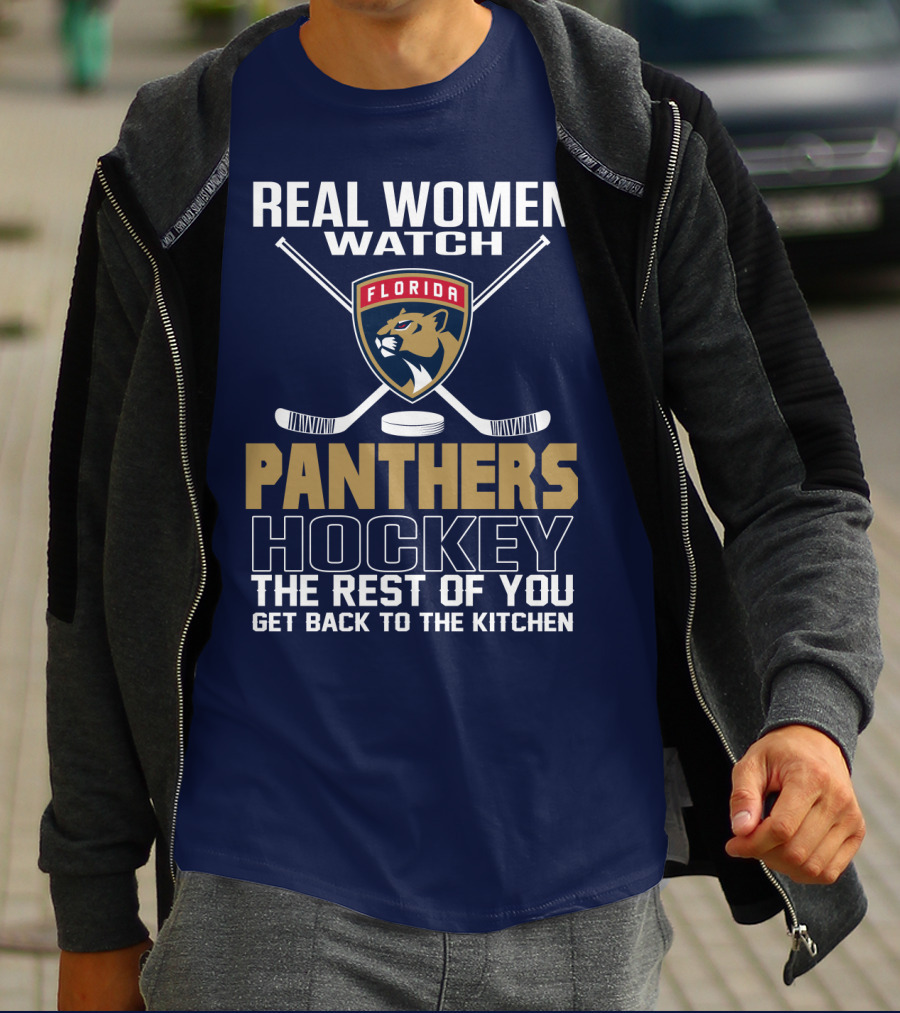 Real Women Watch Florida Panthers Hockey T-Shirt