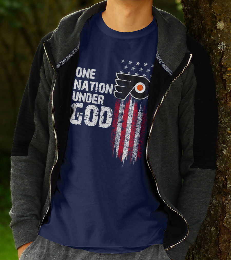 One Nation Under God Philadelphia Flyers T-Shirt