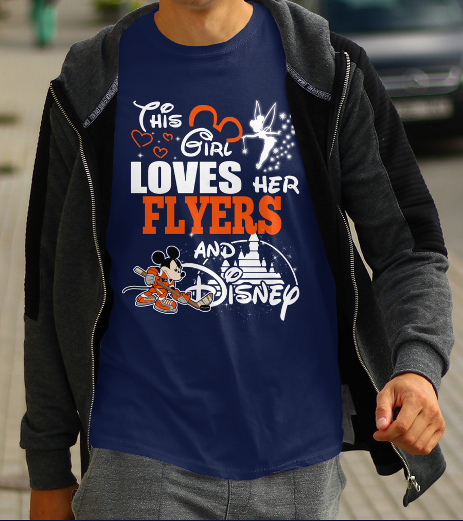 This Girl Loves Her Flyers And Disney T-Shirt