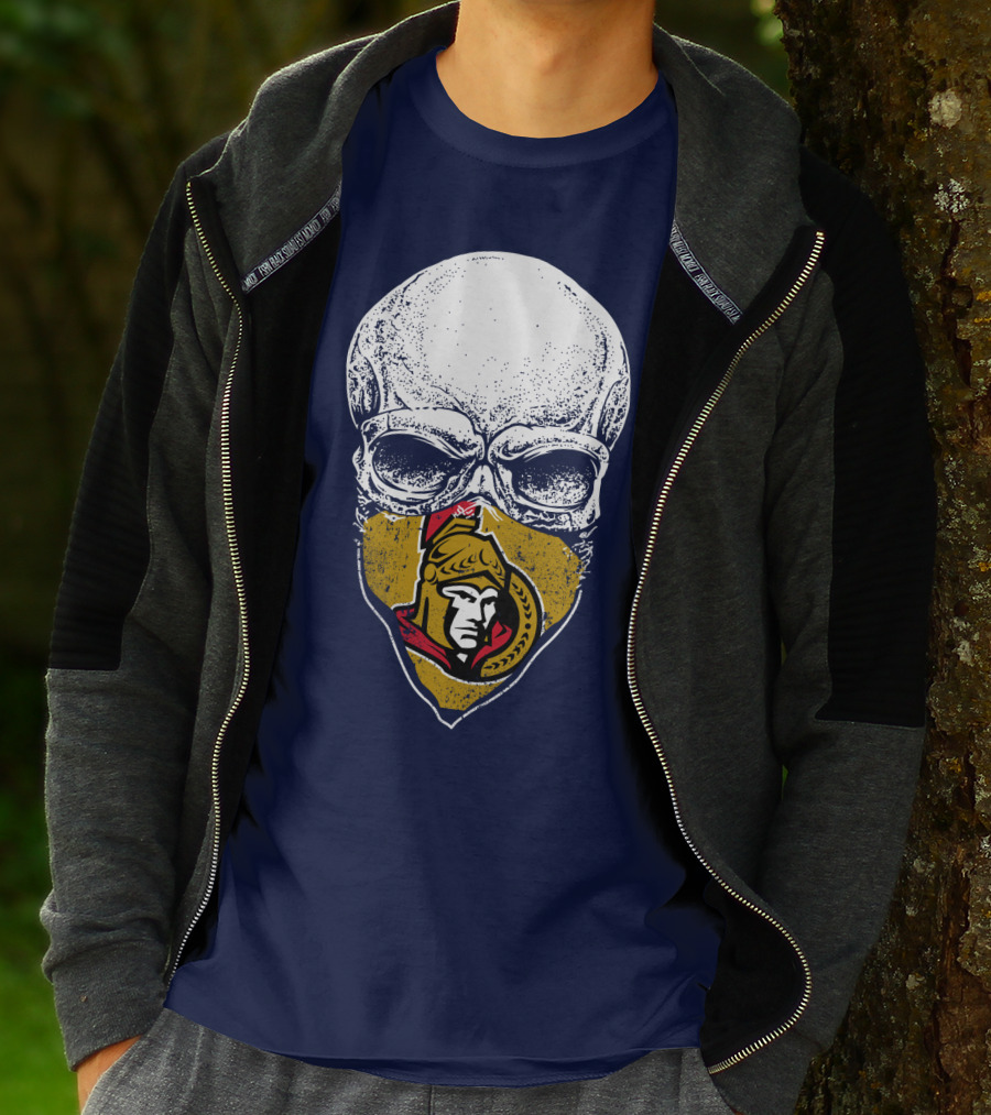 Ottawa Senators Skull Mask T-Shirt