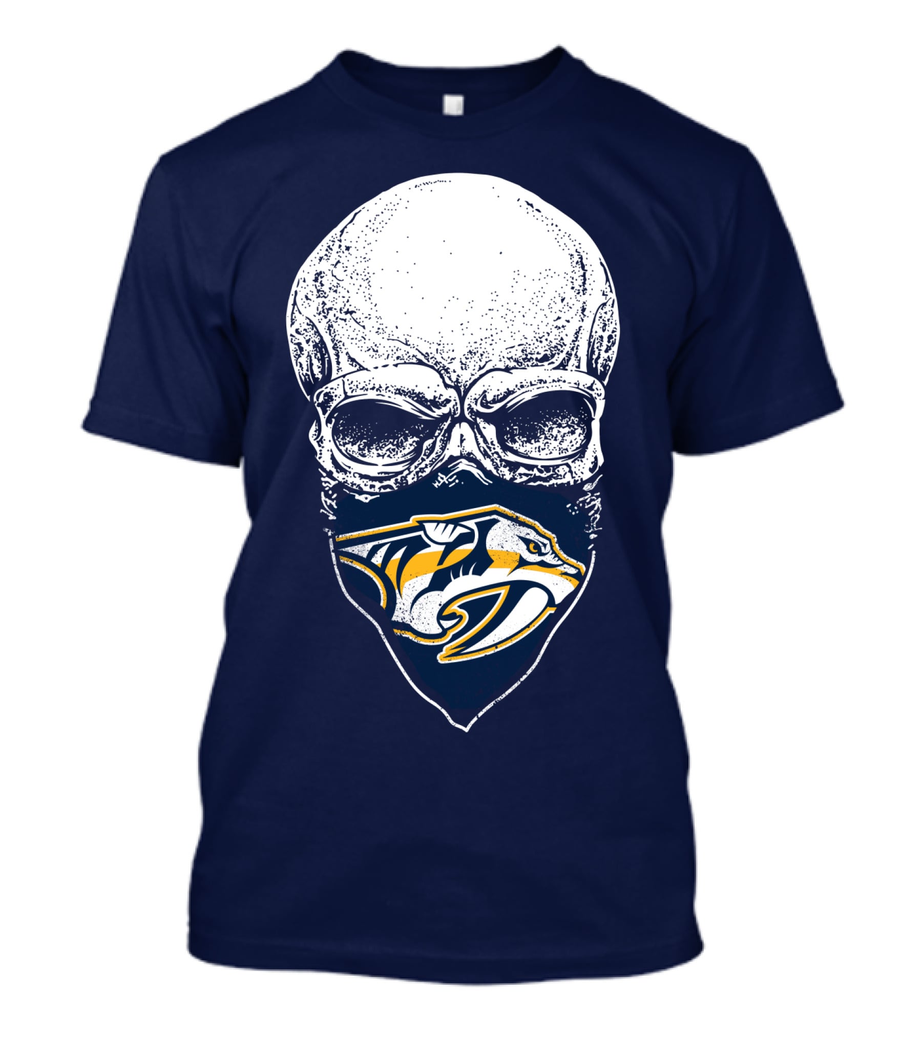 Nashville Predators Skull Bandana T-Shirt
