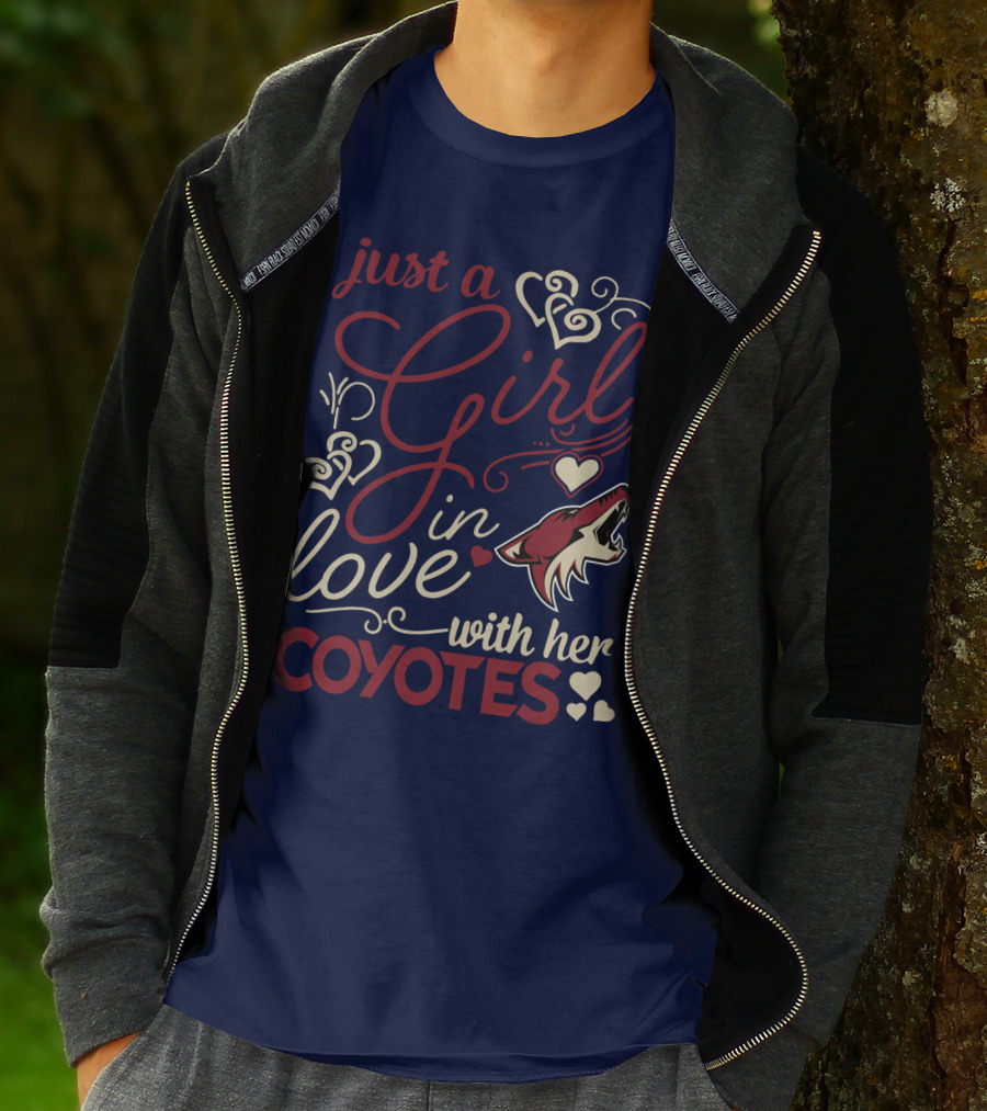 Just A Girl In Love With Her Coyotes T-Shirt