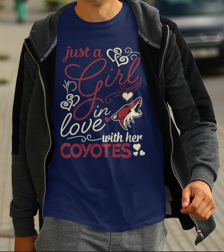 Just A Girl In Love With Her Coyotes T-Shirt