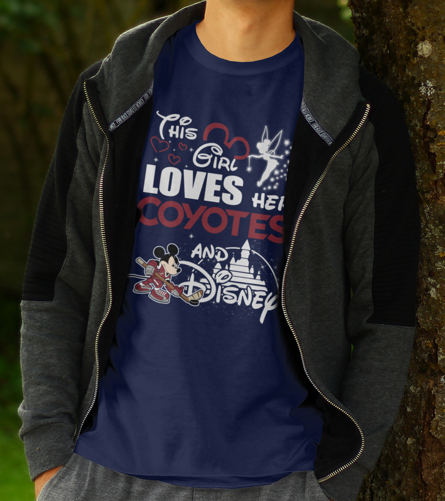 This Girl Loves Her Coyotes And Disney T-Shirt