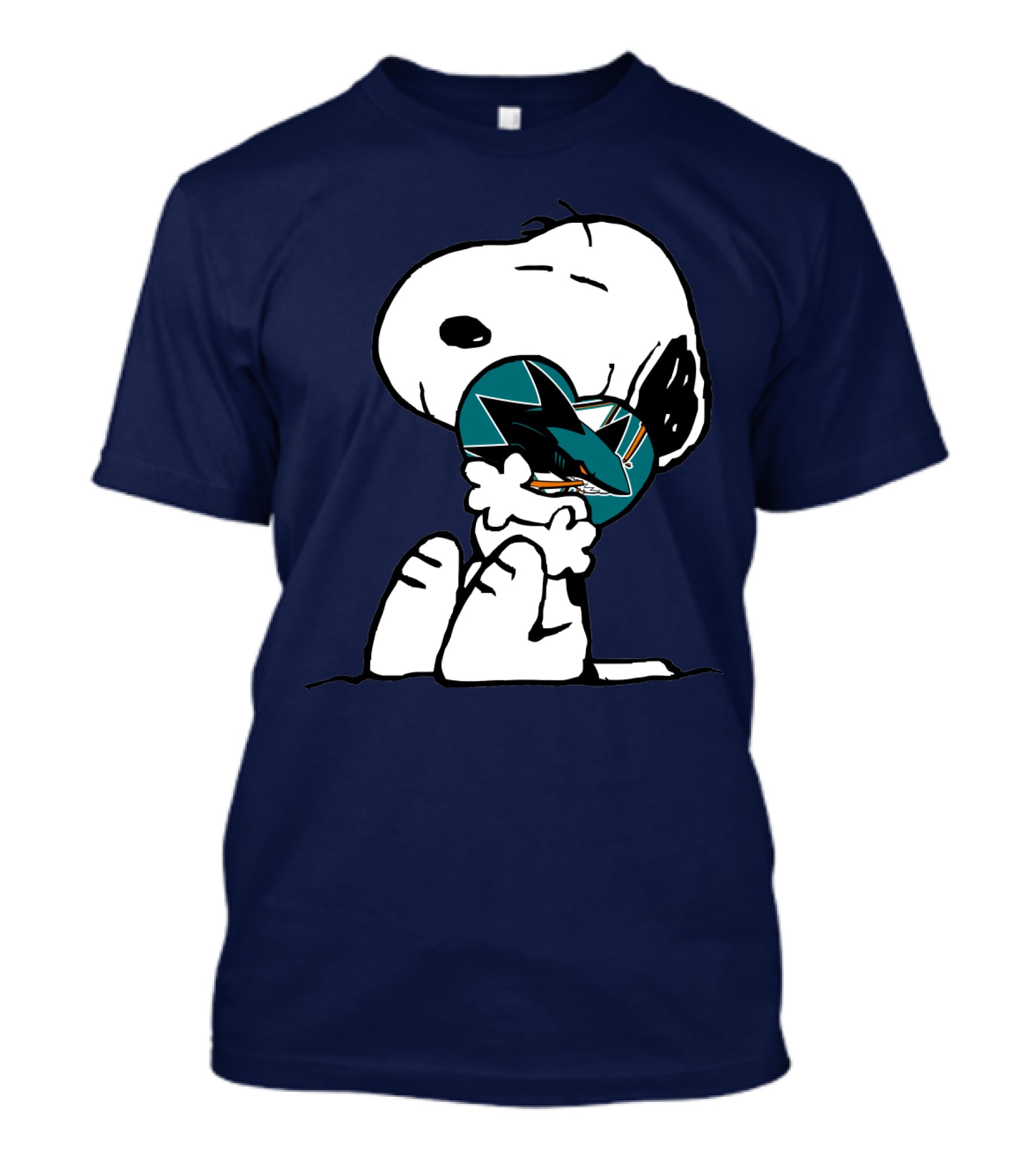 San Jose Sharks Snoopy Hockey Puck T-Shirt