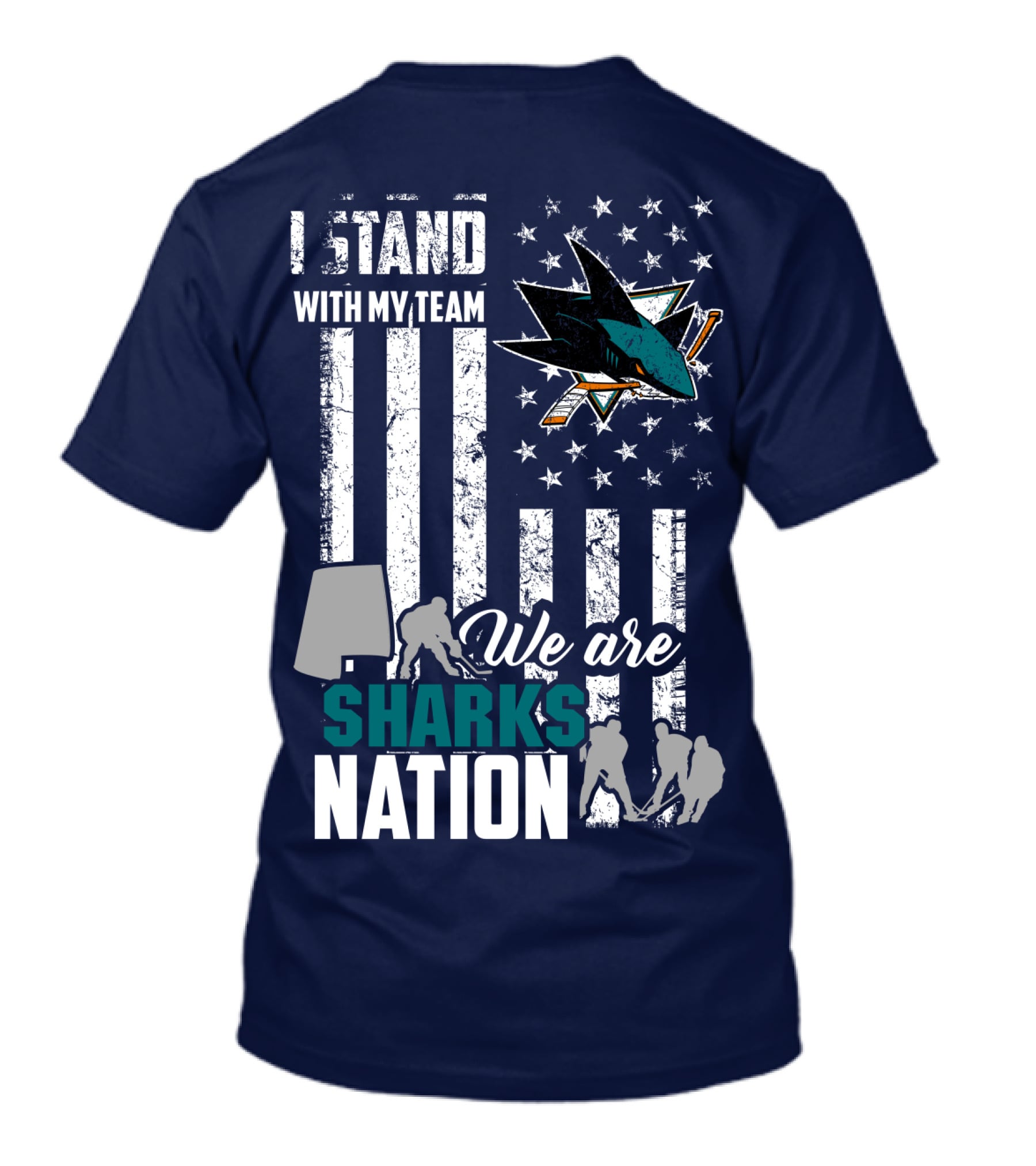 I Stand With My Team We Are Sharks Nation San Jose Sharks T-Shirt