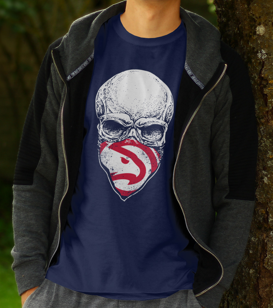 Atlanta Hawks Skull T-Shirt