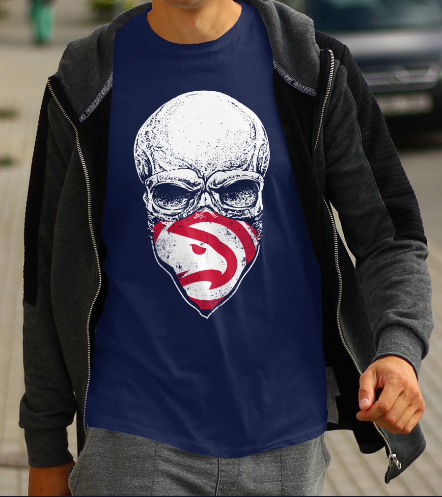 Atlanta Hawks Skull T-Shirt
