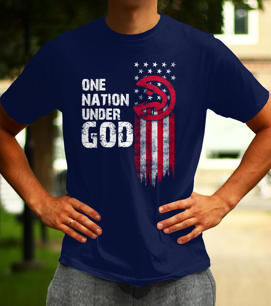 One Nation Under God Atlanta Hawks T-Shirt