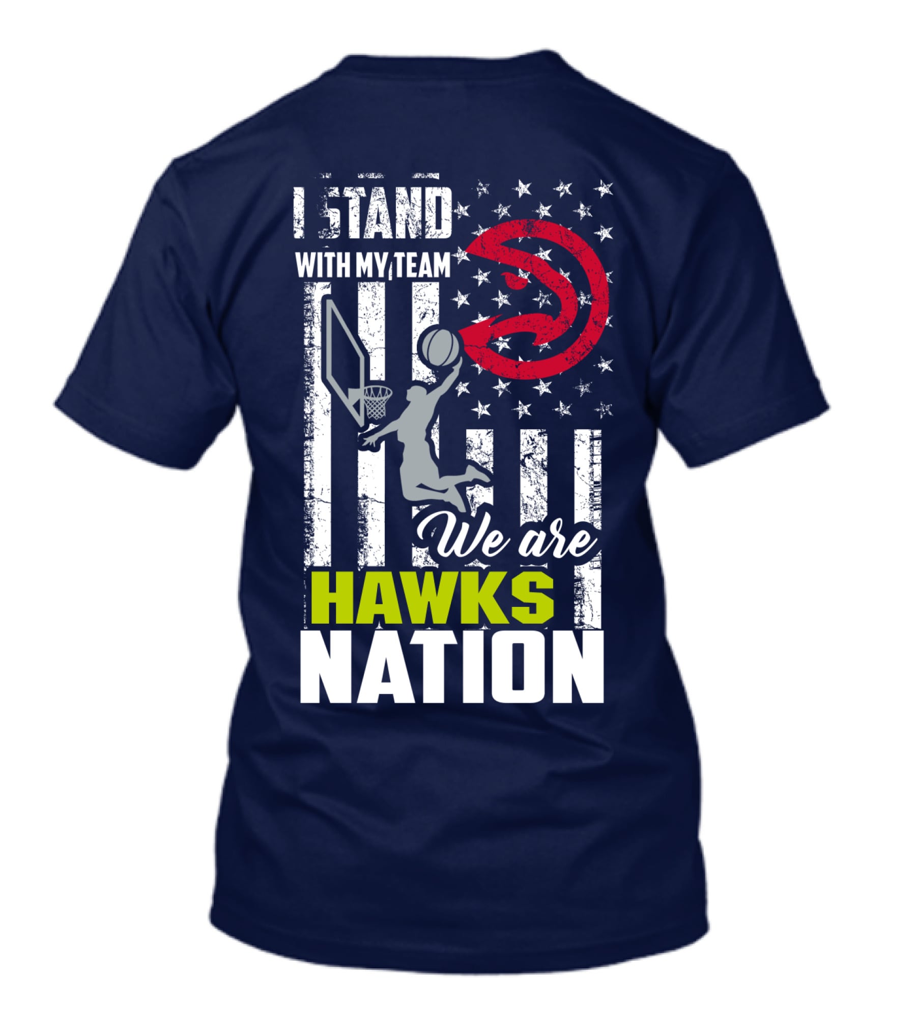 I Stand With My Team We Are Hawks Nation Atlanta Hawks T-Shirt