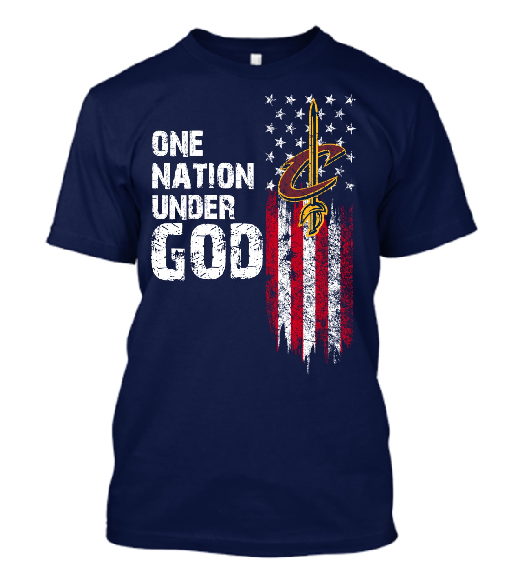 One Nation Under God Cleveland Cavaliers T-Shirt