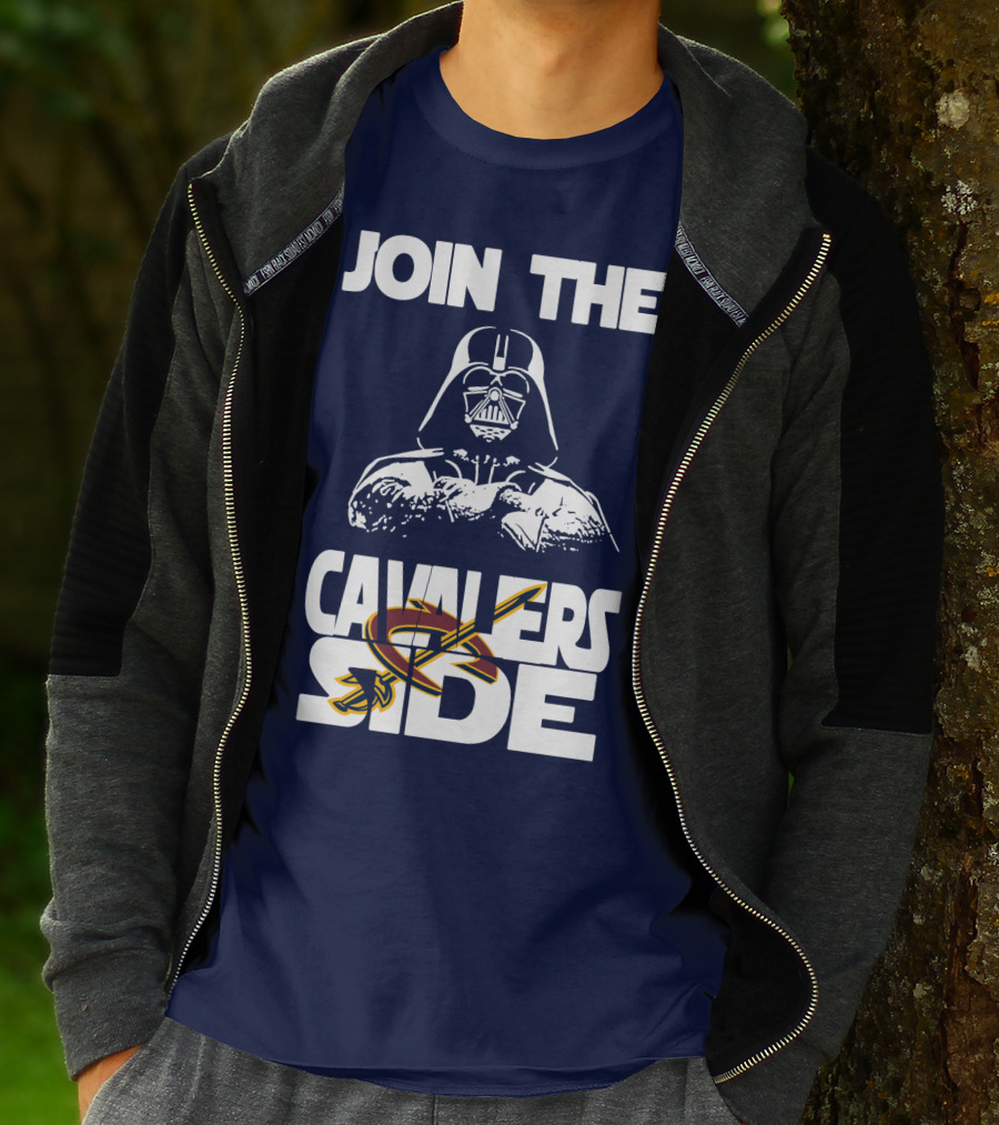 Join The Cavaliers Side Cleveland Cavaliers Star Wars Darth Vader T-Shirt