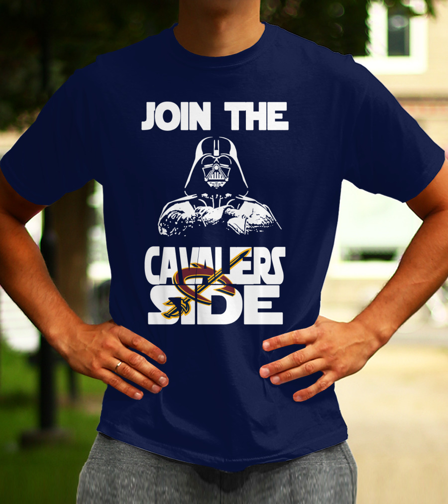 Join The Cavaliers Side Cleveland Cavaliers Star Wars Darth Vader T-Shirt