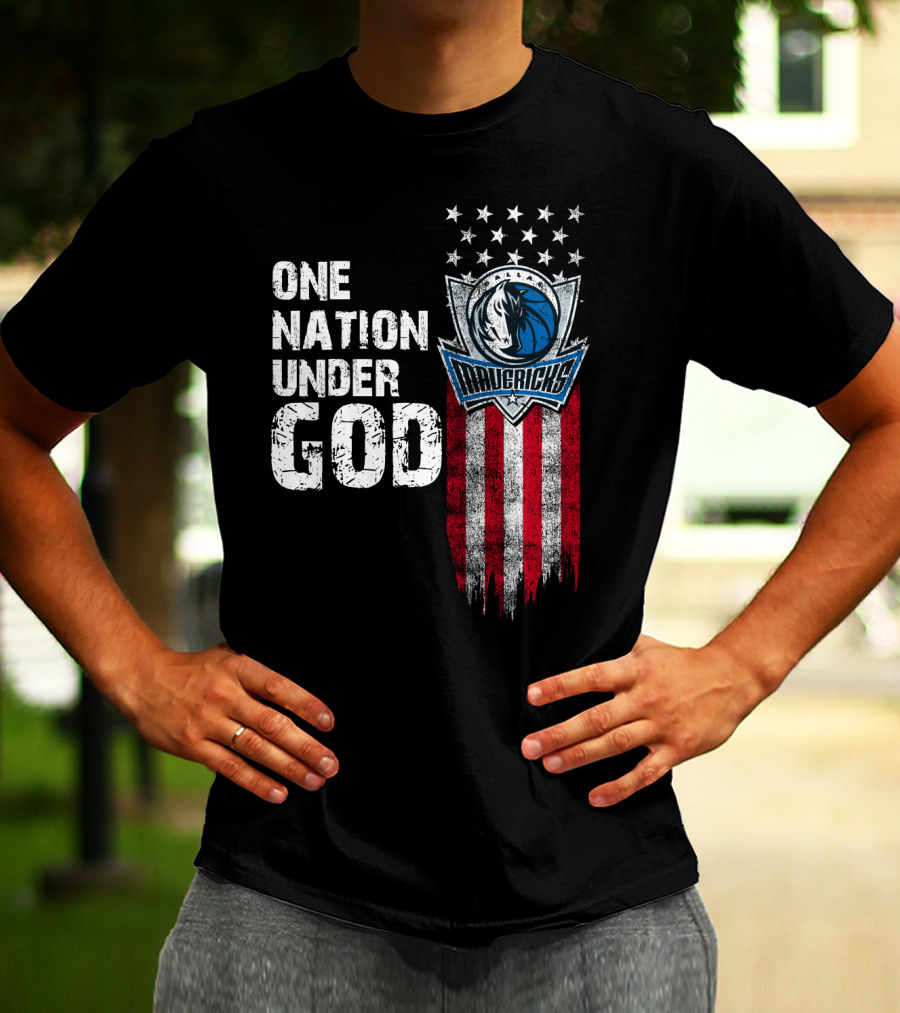 One Nation Under God Dallas Mavericks T-Shirt