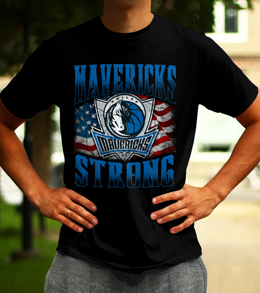 Mavericks Strong Dallas Flag T-Shirt