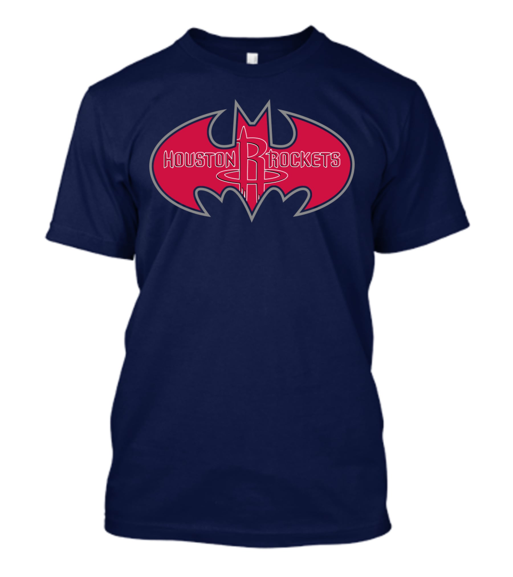 Houston Rockets Batman Logo Red Bat Symbol T-Shirt