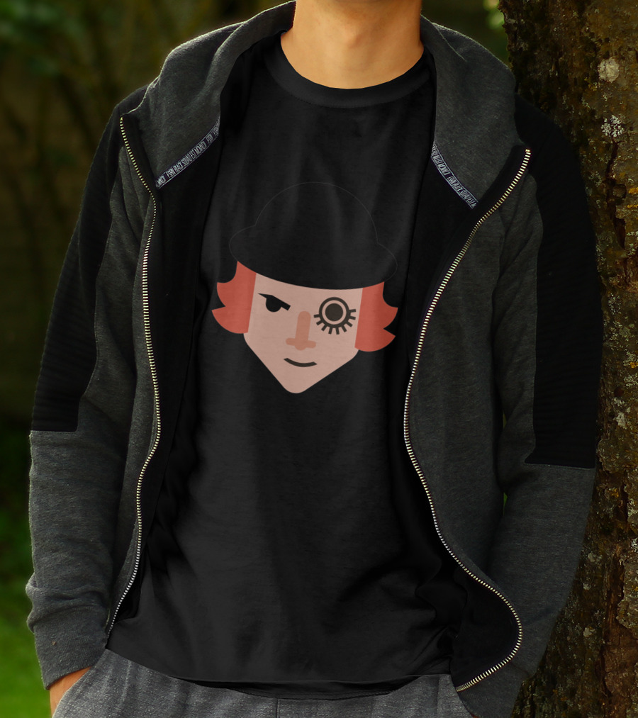 Alex D Clockwork Orange Iconic Bowler Hat Eyelashтересен T-Shirt