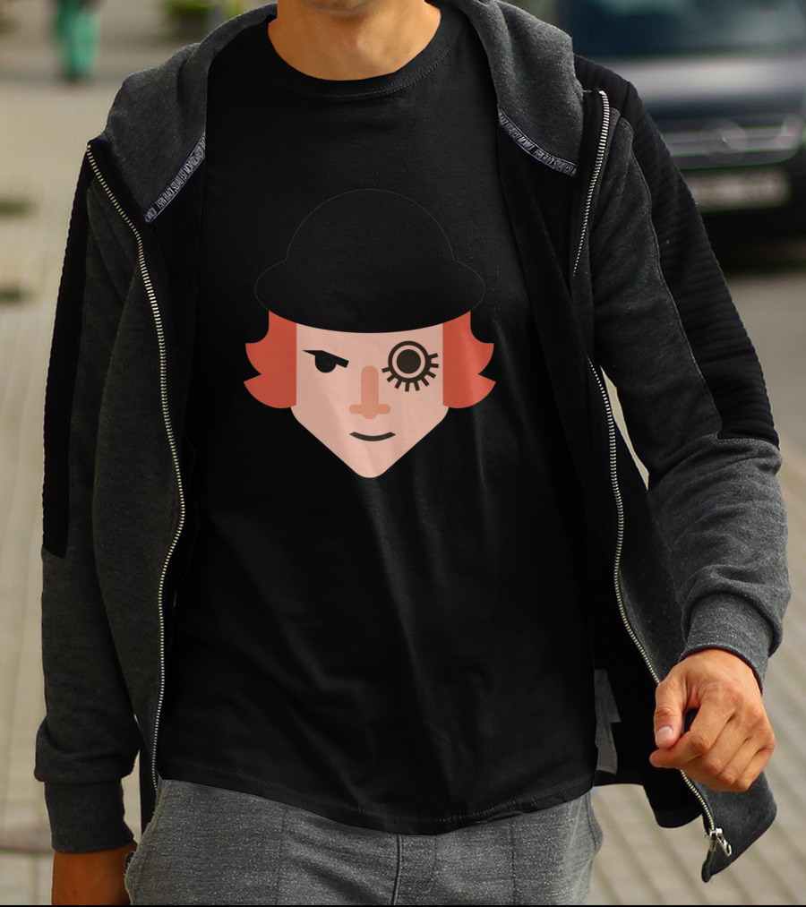 Alex D Clockwork Orange Iconic Bowler Hat Eyelashтересен T-Shirt