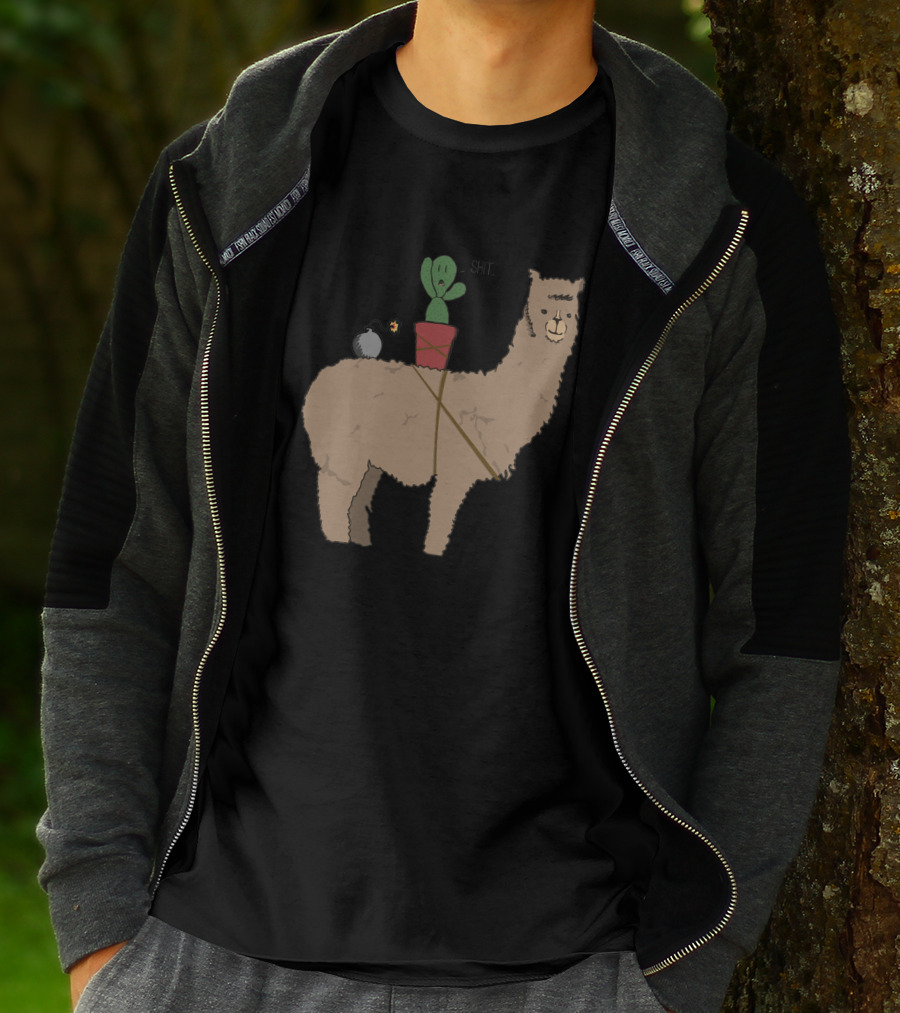 Alpaca Derp And Kektus Adventure With Explosive Humor T-Shirt