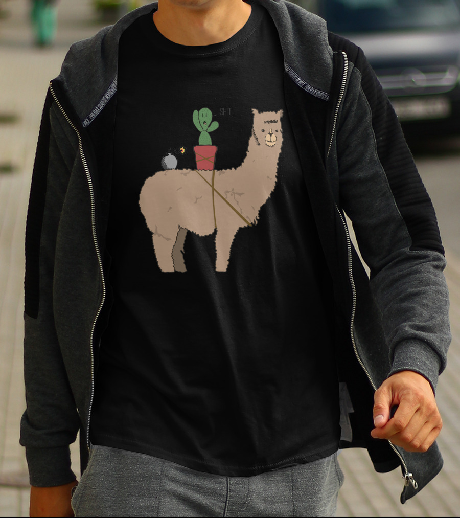 Alpaca Derp And Kektus Adventure With Explosive Humor T-Shirt