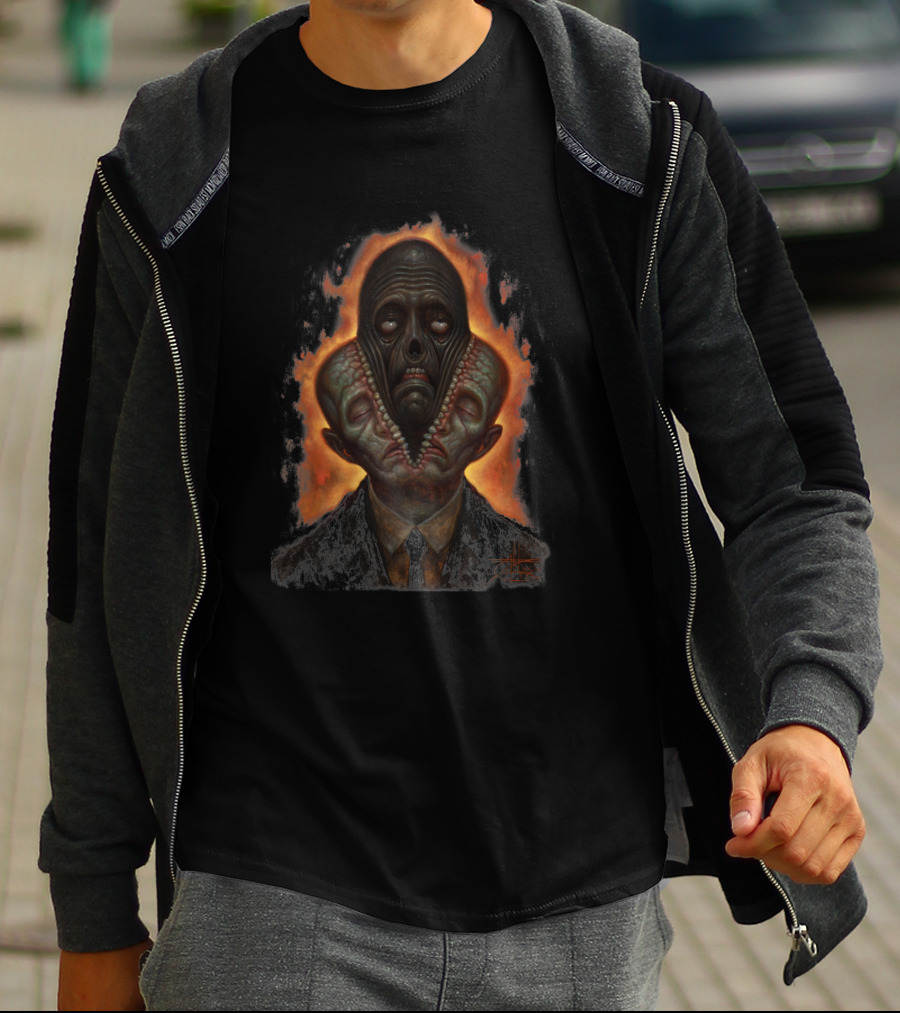 Alter Ego 1297247 Surreal Creature With Flaming Backdrop T-Shirt