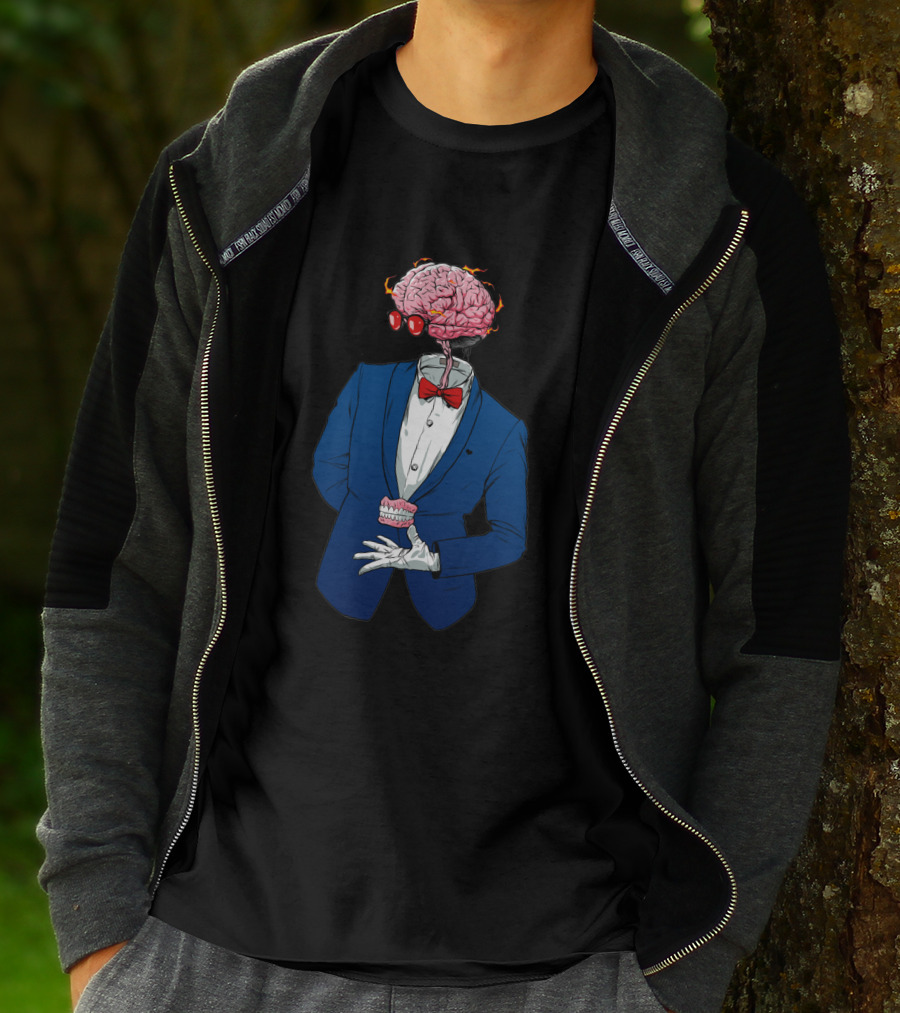 Anatomy 1112234 Brain Bow Tie Suit T-Shirt