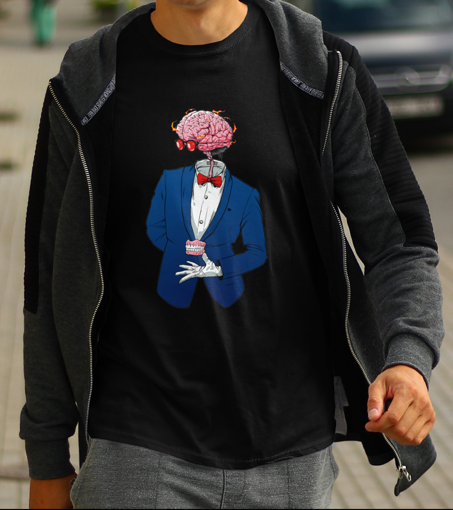 Anatomy 1112234 Brain Bow Tie Suit T-Shirt