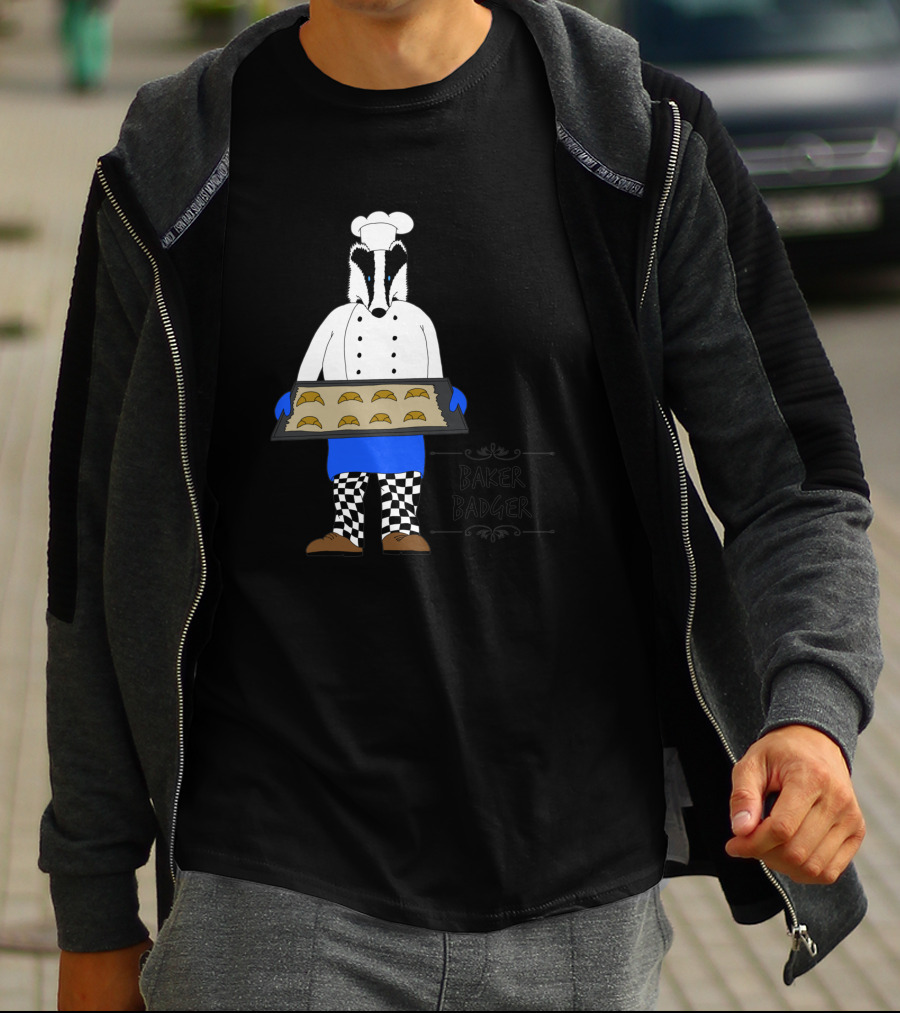 Baker Badger Holding Cookies 1068593 T-Shirt