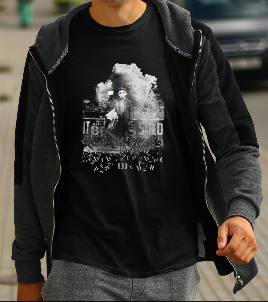 Ancient Geeks Rare Books III Spectacles Cloud Typography T-Shirt