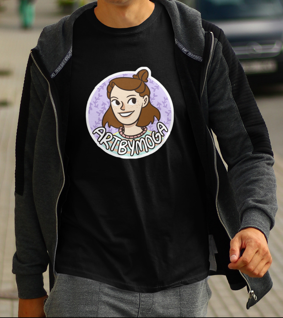 Artbymoga Pocket Sized Cartoon Character Illustration 784209 T-Shirt