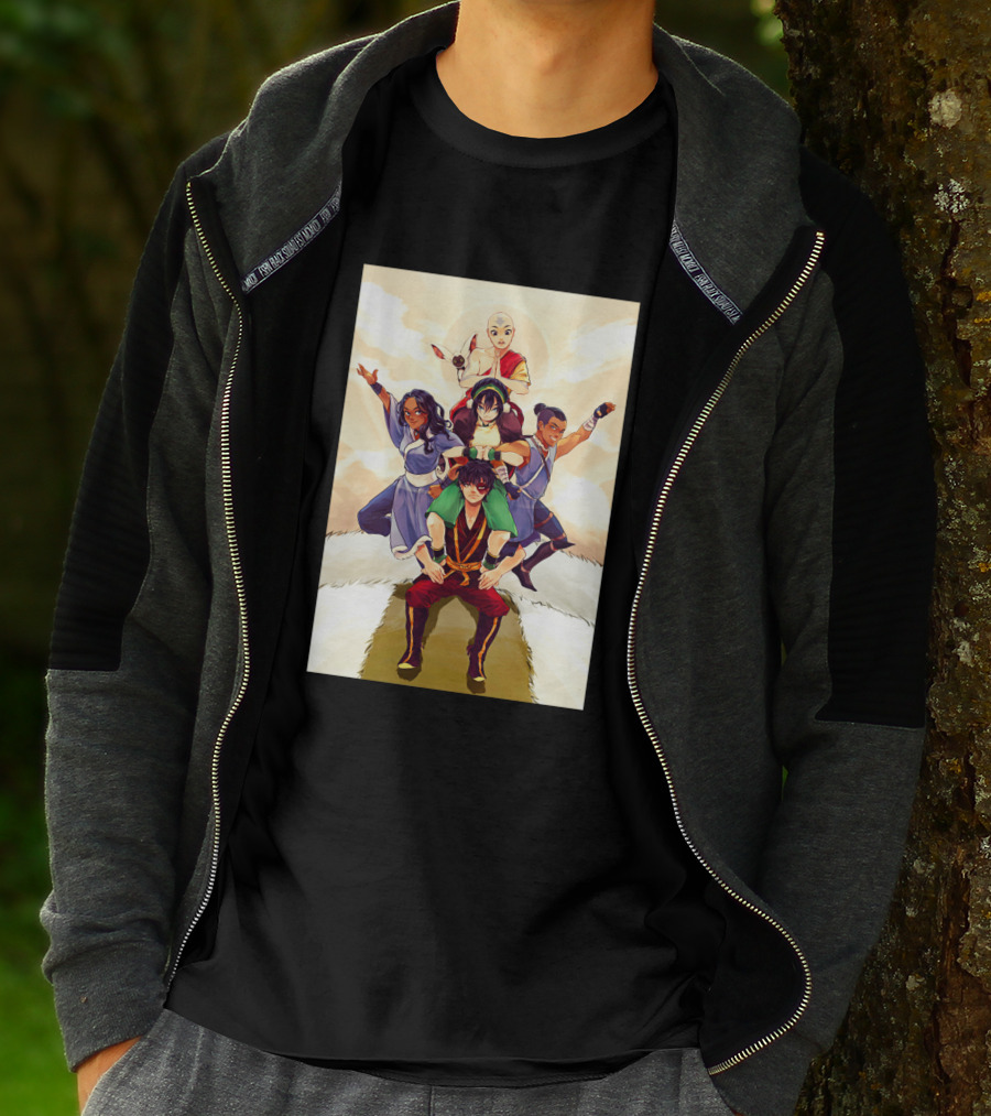 Avatar The Last Airbender Team Pyramid Clouds Sun 1367133 T-Shirt