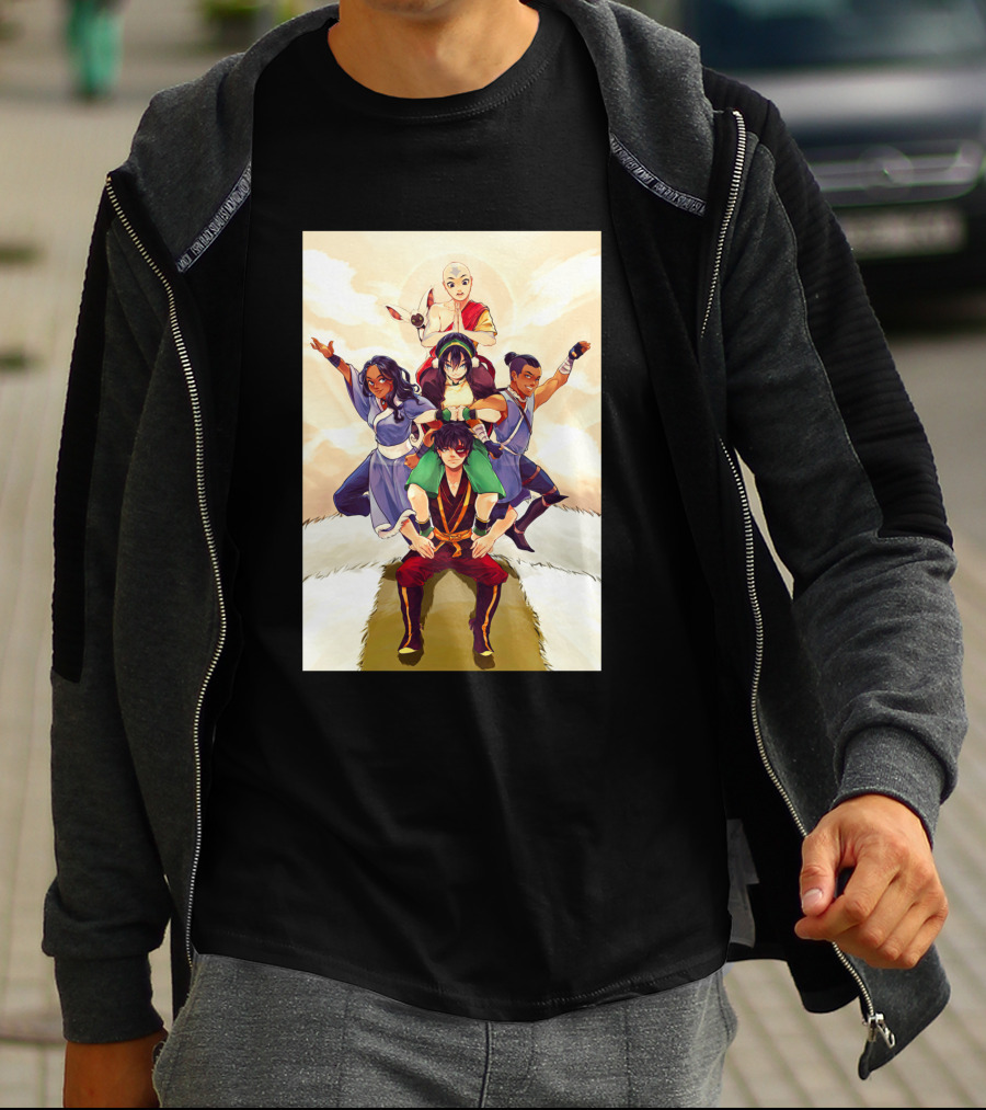 Avatar The Last Airbender Team Pyramid Clouds Sun 1367133 T-Shirt