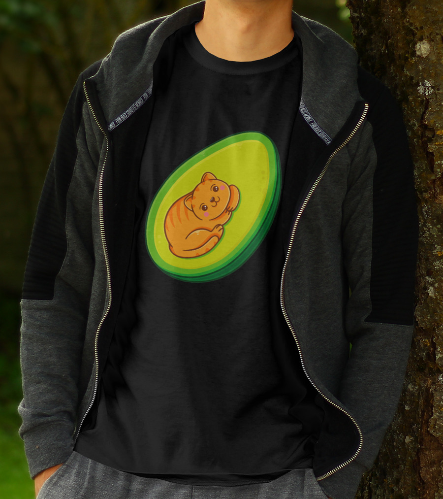 Avocato Cute Cat In Avocado 1635797 T-Shirt