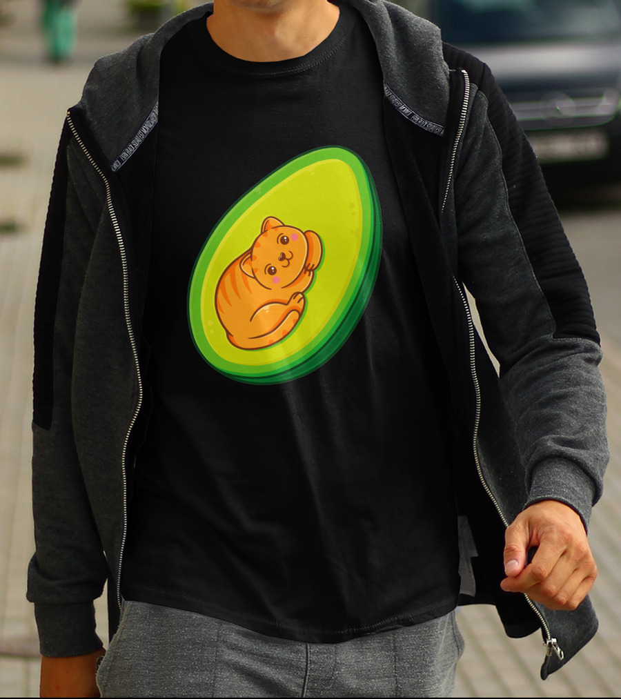 Avocato Cute Cat In Avocado 1635797 T-Shirt