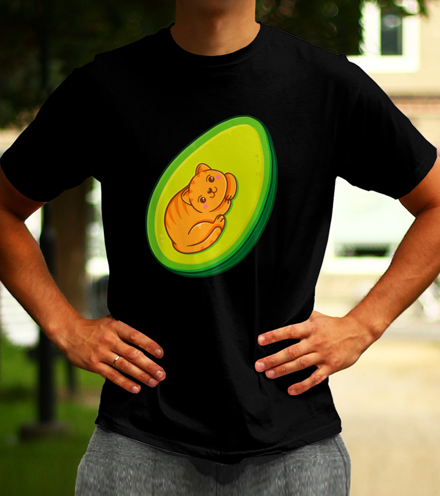 Avocato Cute Cat In Avocado 1635797 T-Shirt