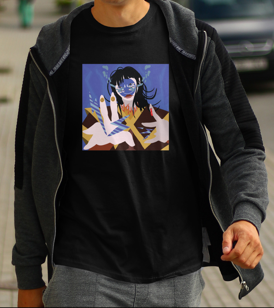 Azula 1540907 Blue Flames Avatar Character Concept T-Shirt