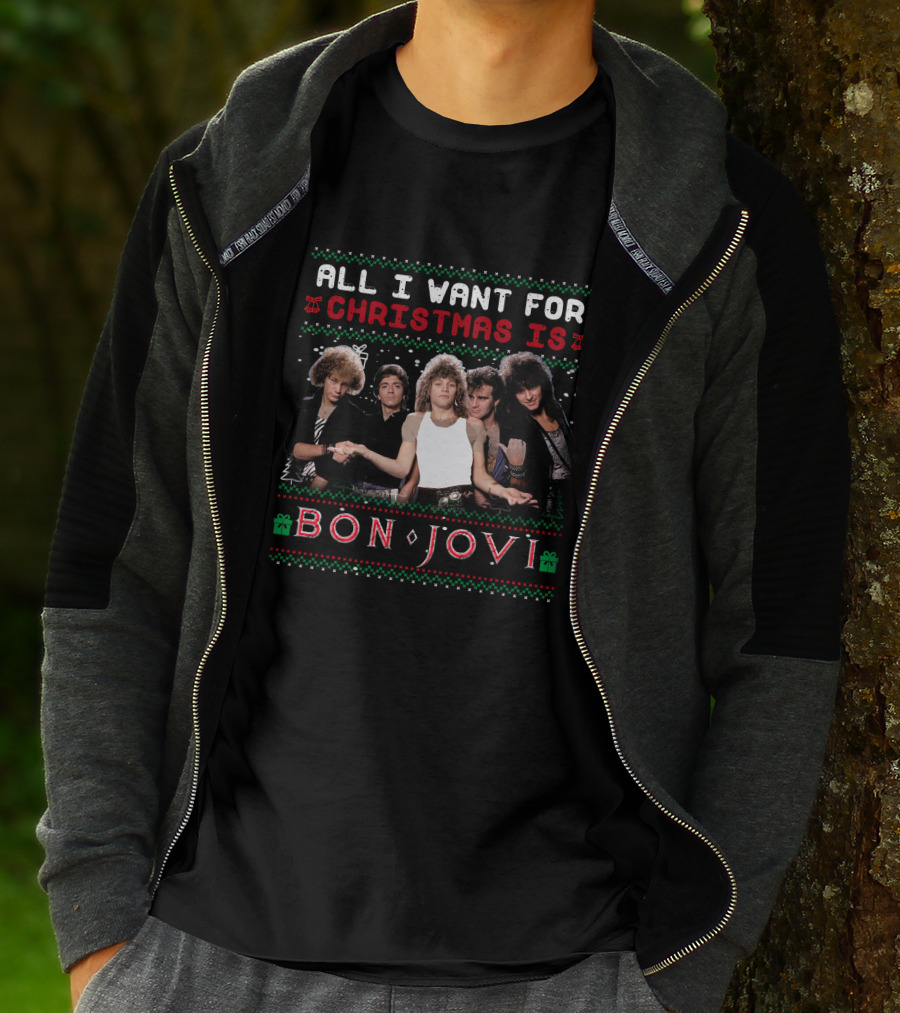 Christmas Is Bon Jovi Style BJV 43 T-Shirt