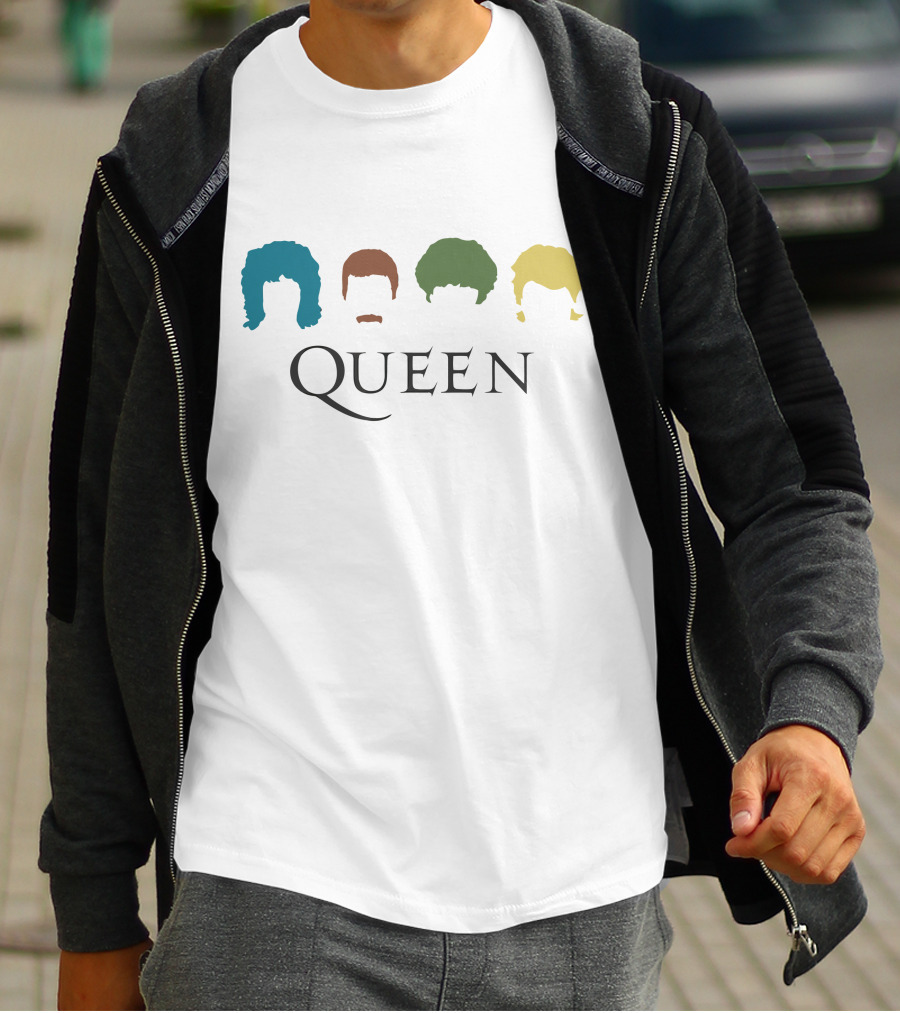 Queen Band Silhouettes With Iconic Hairstyles T-Shirt