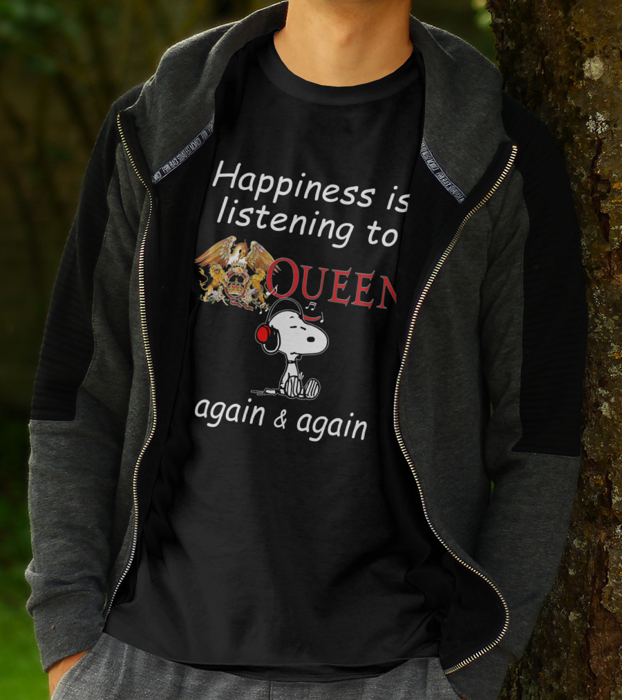 Queen Snoopy Headphones T-Shirt