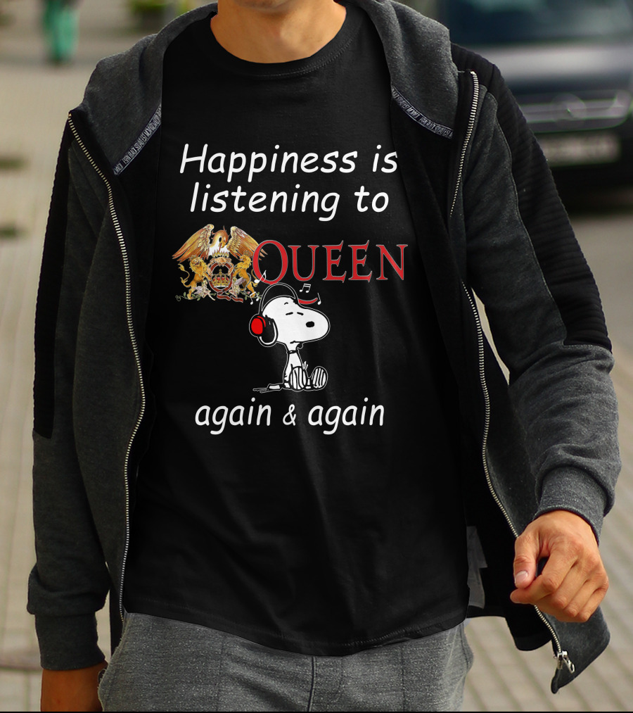 Queen Snoopy Headphones T-Shirt
