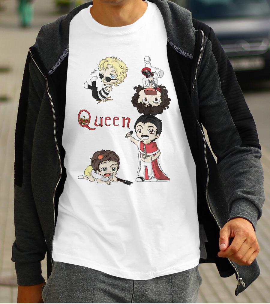 Queen Chibi Band Characters T-Shirt
