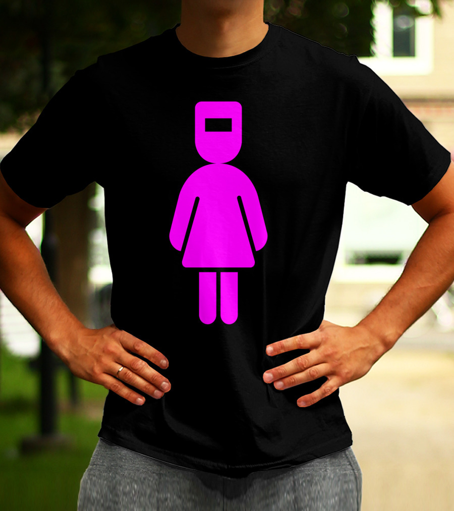 Pink Female Girl Lady Woman Welder Welding T-Shirt