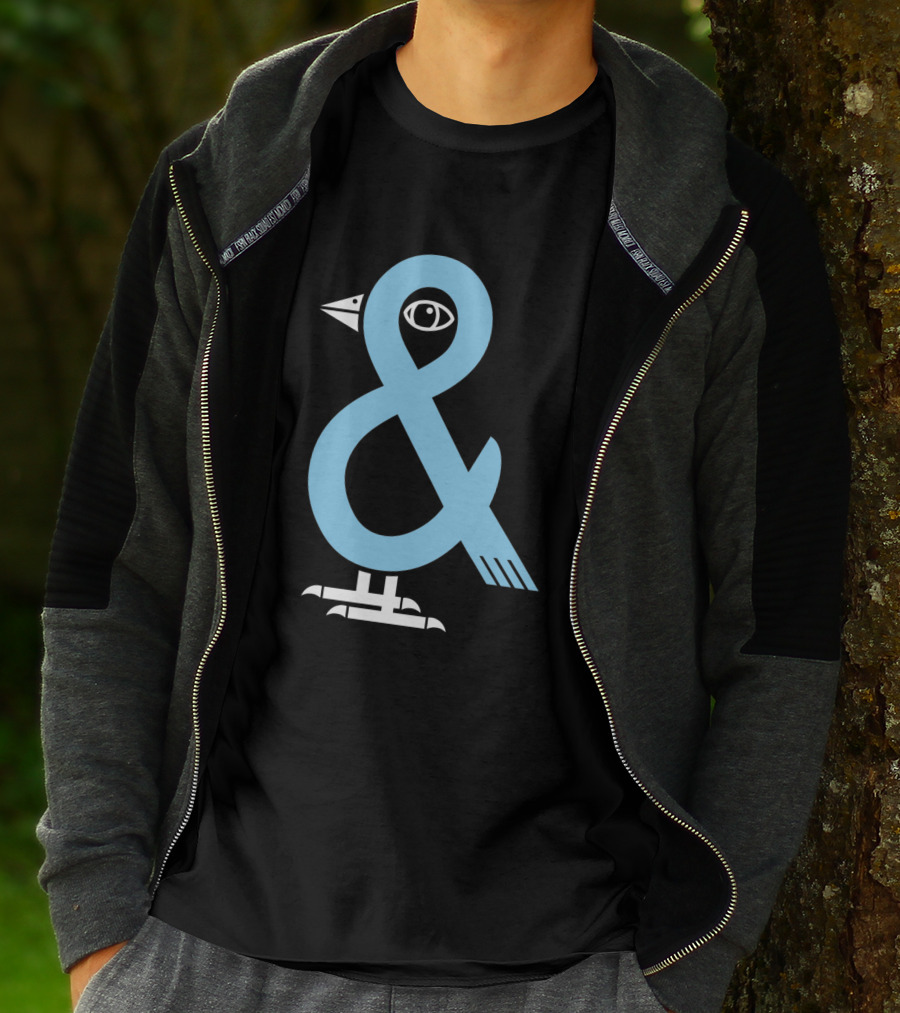 A Bird In The 'And Ampersand Bird Illustration 809179 T-Shirt