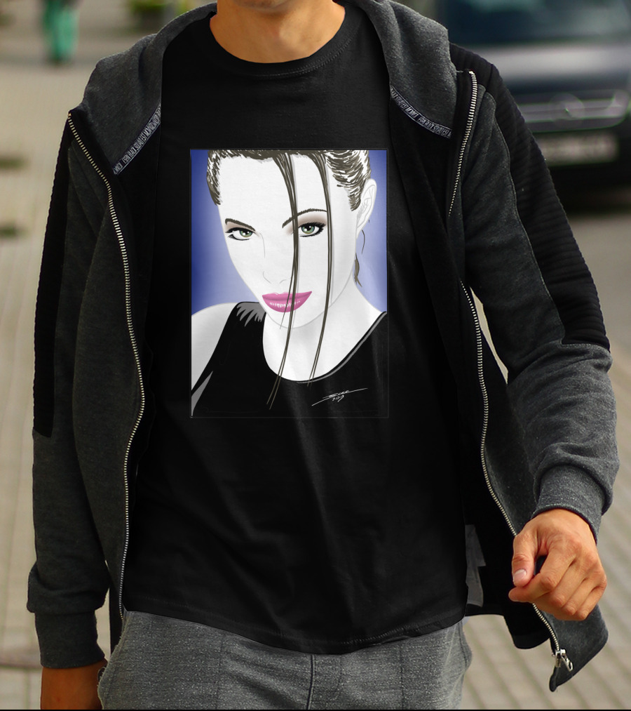 Angelic Raider Femme Fatale Portrait 59647 T-Shirt