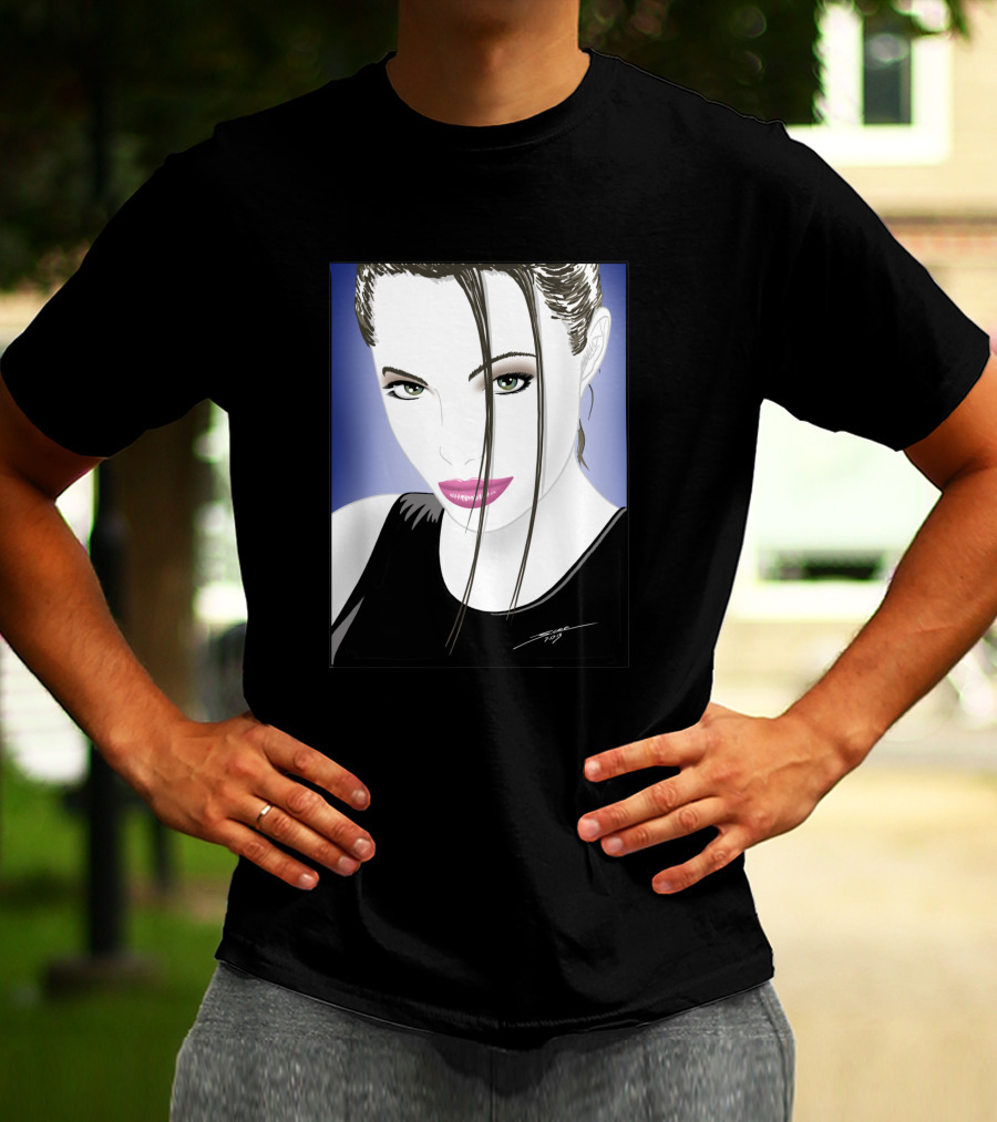 Angelic Raider Femme Fatale Portrait 59647 T-Shirt